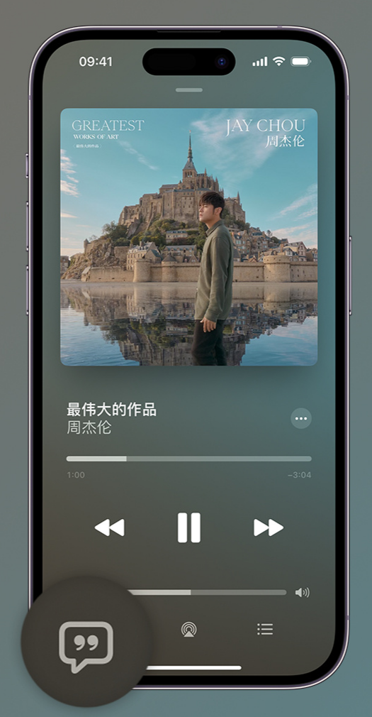 鄂城iphone维修分享如何在iPhone上使用Apple Music全新唱歌功能 