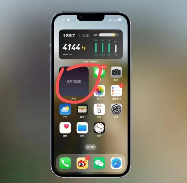 鄂城苹果手机维修分享:iOS16主屏幕天气小组件无法正常工作怎么办？ 